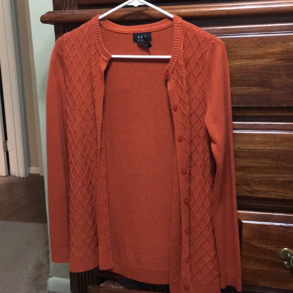 Orange cardigan